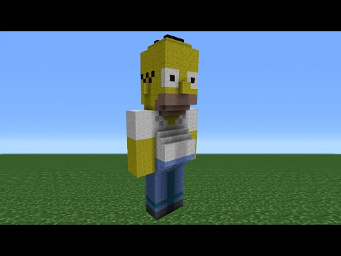 Minecraft Tutorial: How To Make Homer Simspson