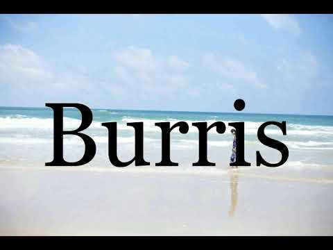 How To Pronounce Burris🌈🌈🌈🌈🌈🌈Pronunciation Of Burris