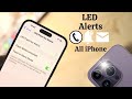 IPhone 14 S Pro Max LED Flash Notifications Alert IOS 16 Text Messages Ringing
