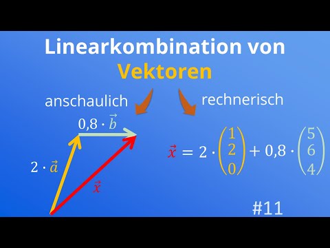 Linearkombination von Vektoren | Vektorzug | anschaulich und rechnerisch | #11