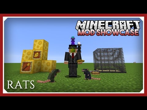Minecraft 1.12.2 Rats Mod Showcase Tutorial | Rats Mod Spotlight Showcase