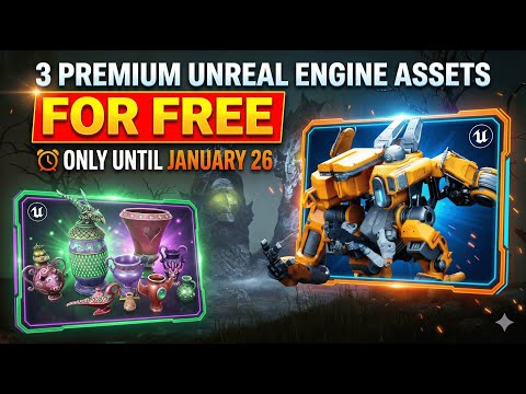 HURRY! 3 Premium Unreal Engine Assets for FREE (Until Jan 26)