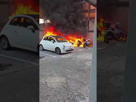 Scooter a fuoco ai Ghiaccioni, Piombino