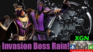Mortal Kombat X Order Realm Invasion Boss Rain, Massive Damage!!