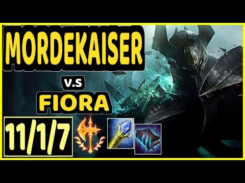 SOHWAN (MORDEKAISER) vs FIORA - 11/1/7 KDA TOP GAMEPLAY - KR Ranked GRANDMASTER