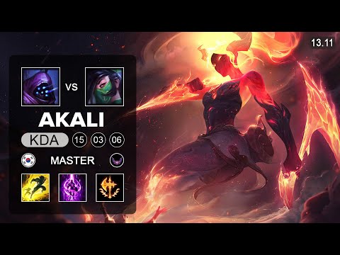 Akali vs Jax Top - KR Master - Patch 13.11 Season 13