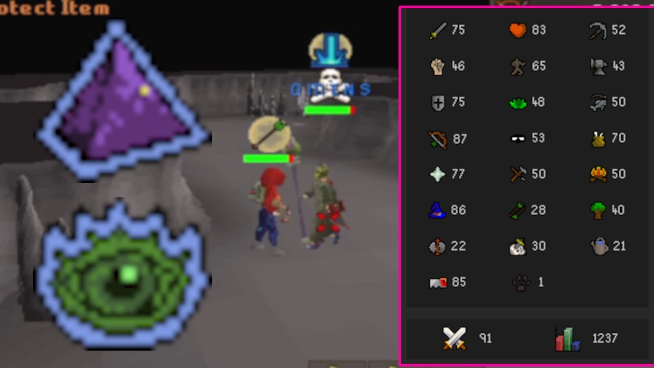 1 Defence VS Rigour and Augury (Old School RuneScape)