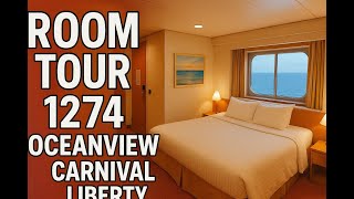 🚢 Carnival Liberty Room Tour | Cabin 1274 | Cruise Ship Stateroom Review