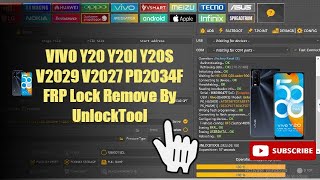 Vivo Y20 Y20i Y20S V2029 V2027 PD2034F FRP Lock Remove By UnlockTool