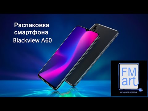 Распаковка Смартфон Blackview A60 Interstellar Black