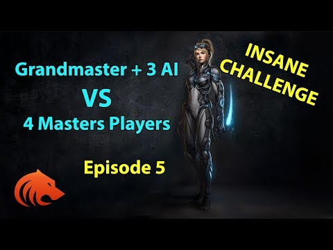 StarCraft 2: Grandmaster + 3 AI VS 4 Masters Players!