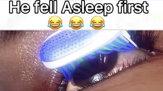 POV. You fall asleep first at a sleepover