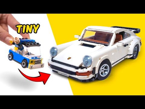 TINY vs BIGGEST LEGO Car CHALLENGE...