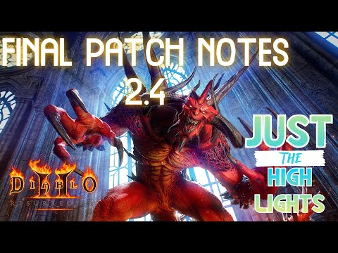 FINAL PATCH NOTES 2.4 | I'm Going to be an Event Caster?!? | Diablo 2 Resurrected D2R