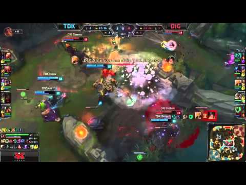 TDK (Ninja Viktor) VS Dignitas (Shiphtur Azir) Highlights - 2015 NA LCS Summer W5D2