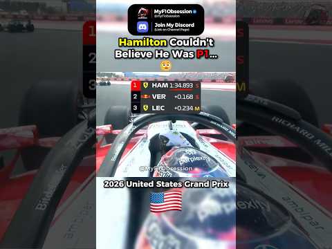 Hamilton Couldn't Believe He Was P1... 🤨