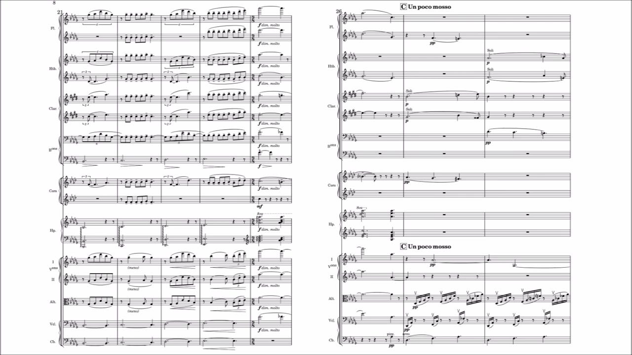 Claude Debussy – Clair de lune (Orch. Caplet) [Score]