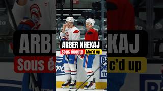 Arber Xhekaj mic’d up at practice #NHL #BTS