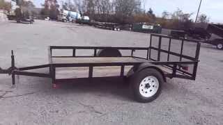 preview picture of video '6x10 Utility Trailer with Single Axle and Reinforced Dove Tail Gate'