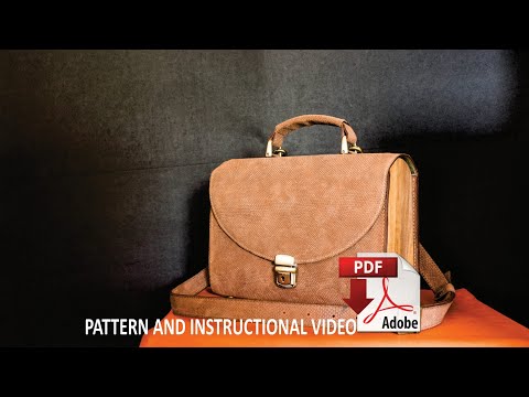 How to make a leather bag with wooden sides