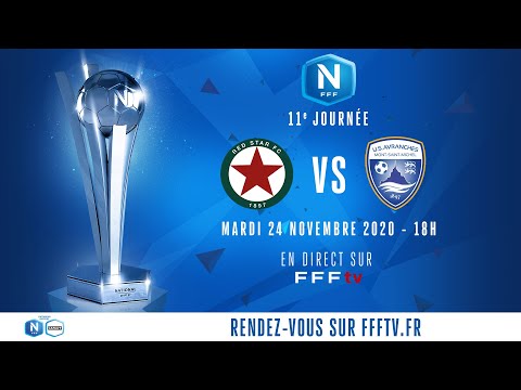 Match en retard J11 : Red Star - US Avranches MSM en direct sur FFFtv (18h) I National FFF 2020-2021