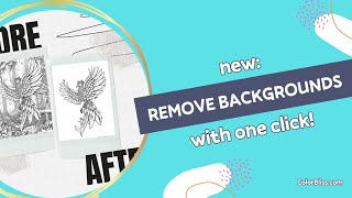 Remove backgrounds from your coloring pages in 1 click!