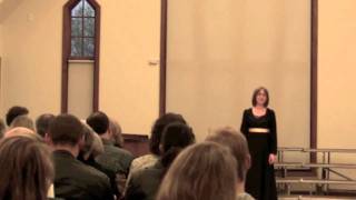 Diana Carr, soprano with Espressivo Singers, sings Gin a Body Meet a Body by Robert Burns