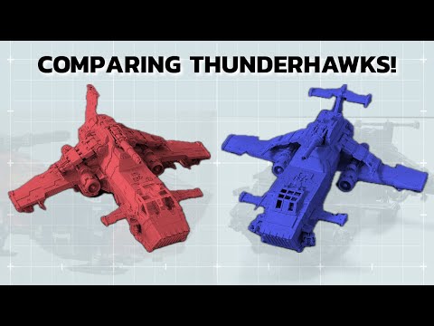 Forge World Thunderhawks 2002 & 2016: Space Marine Icons Compared