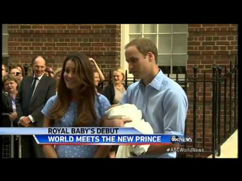 William and Kate's Baby Makes 1st Public Appearance