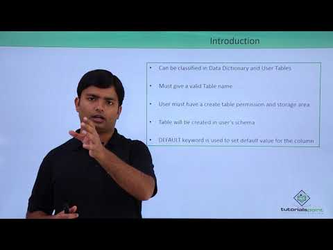 Oracle SQL Create Table