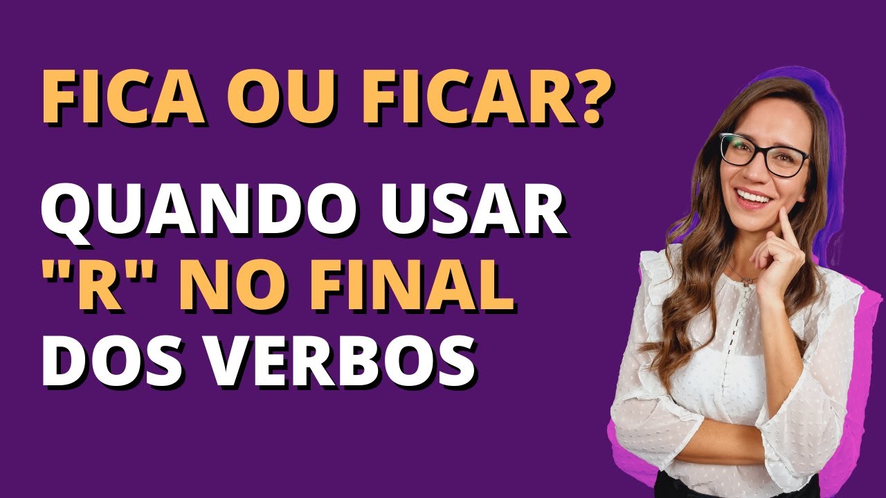 FICA ou FICAR? Quando usar "R" no final dos verbos? (Apócope) || Português com Letícia