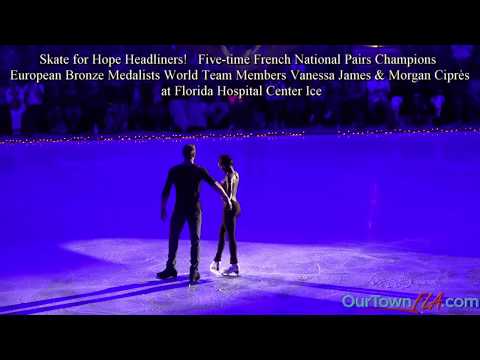 Skate for Hope 5x French National Champs Vanessa James & Morgan Ciprès at FLA Hospital Center Ice