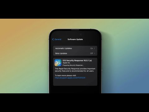 Trên tay bản cập nhật bảo mật phản hồi nhanh iOS 16.5.1 (a) #shorts