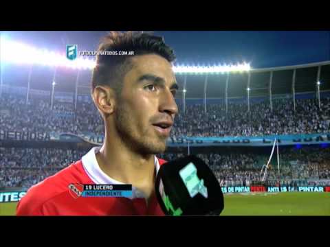 Lucero: "Gran PT". Racing 1 - Independiente 2. Liguilla Pre Libertadores 2015. Final. FPT.