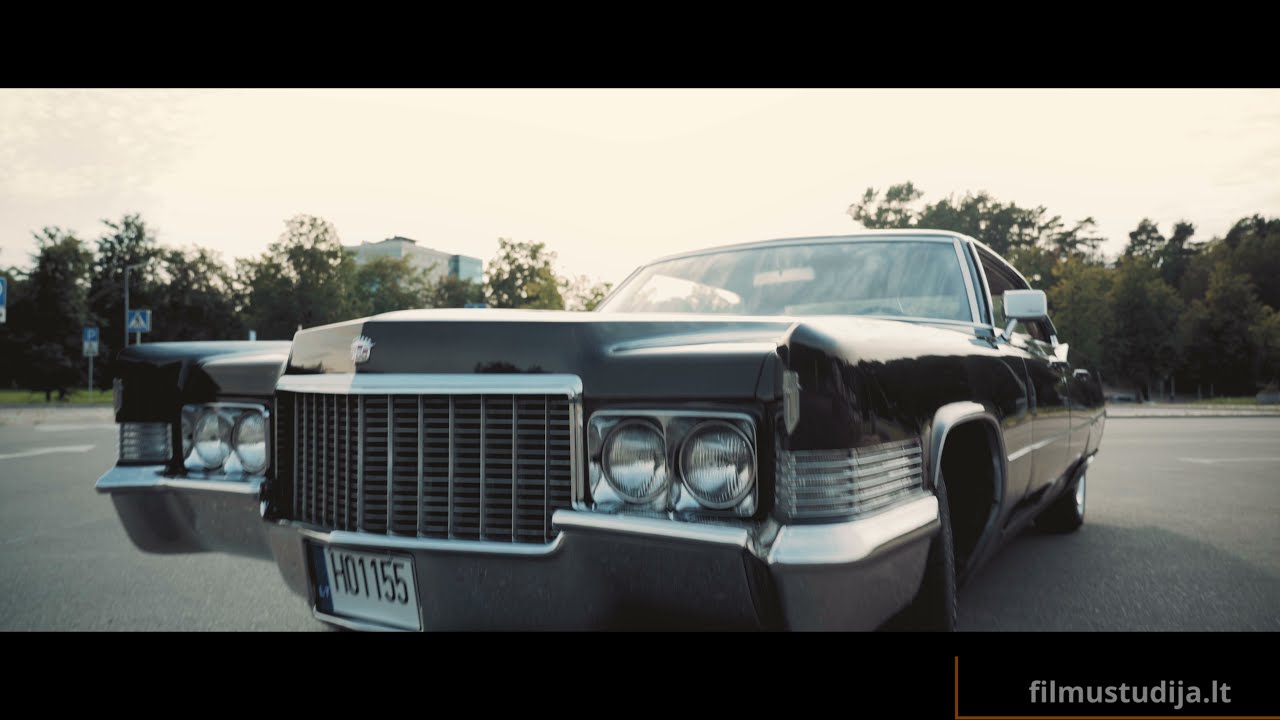 Ekskliuzyvinis Cadillac DeVille 1970 Cinematic B-Roll