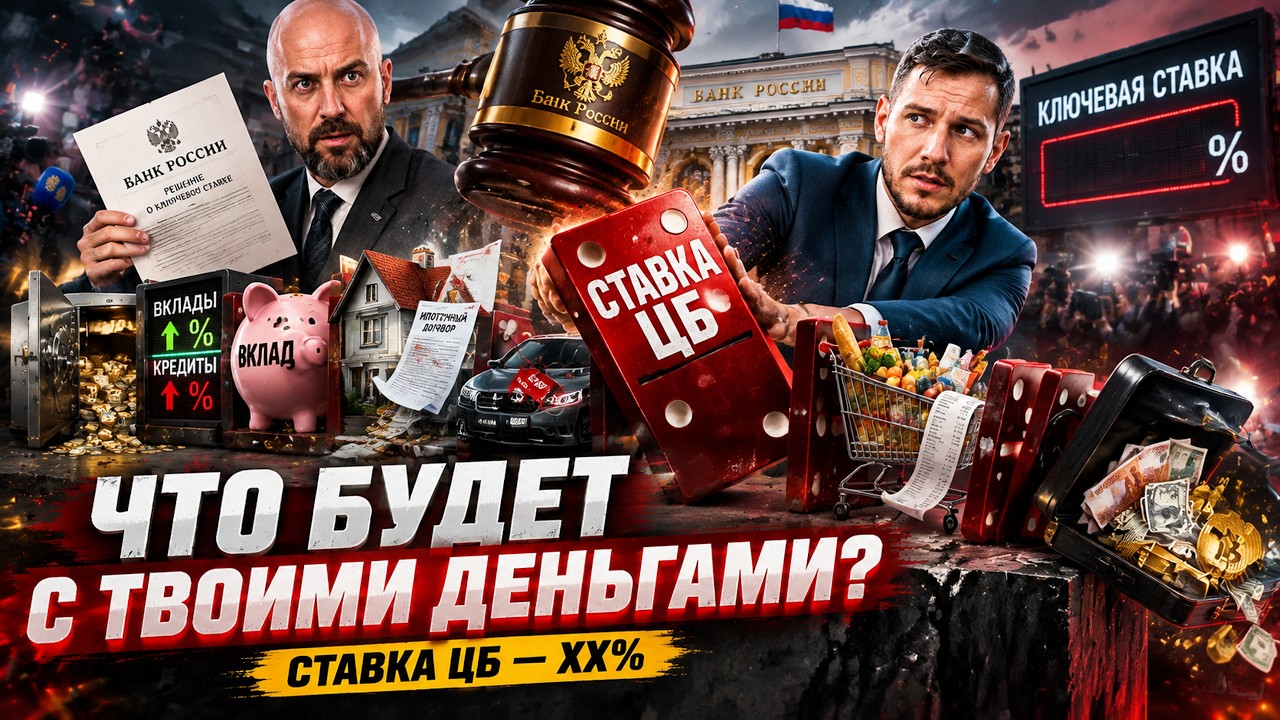 ЦБ ОБЪЯВИЛ СТАВКУ: ЧТО ЭТО МЕНЯЕТ ДЛЯ ВАШИХ ДЕНЕГ?