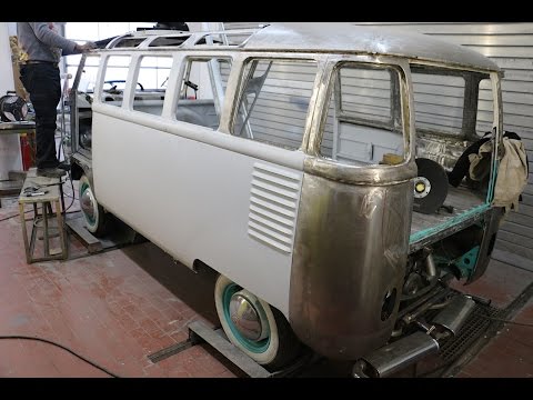 VW T1 Samba Bus Restoration - Türen Lackvorbereitung