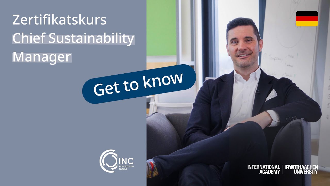 Join our Certificate Course: Chief Sustainability Manager
