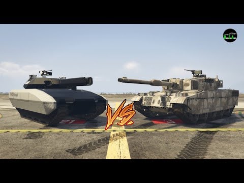 GTA 5 - Durability Test (TM-02 Khanjali vs. Rhino Tank)