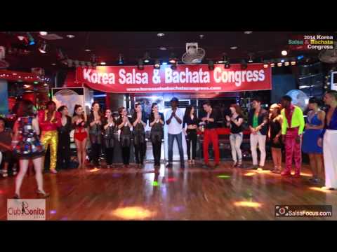 댄서들과 함께 하는 샤인@ 2014 Korea salsa & Bachata congress Crazy Big Party 클럽 보니따