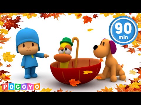 🍂 Autumn / Fall is here! Pocoyo needs his Umbrella to play! | Pocoyo English | Cartoons for Kids