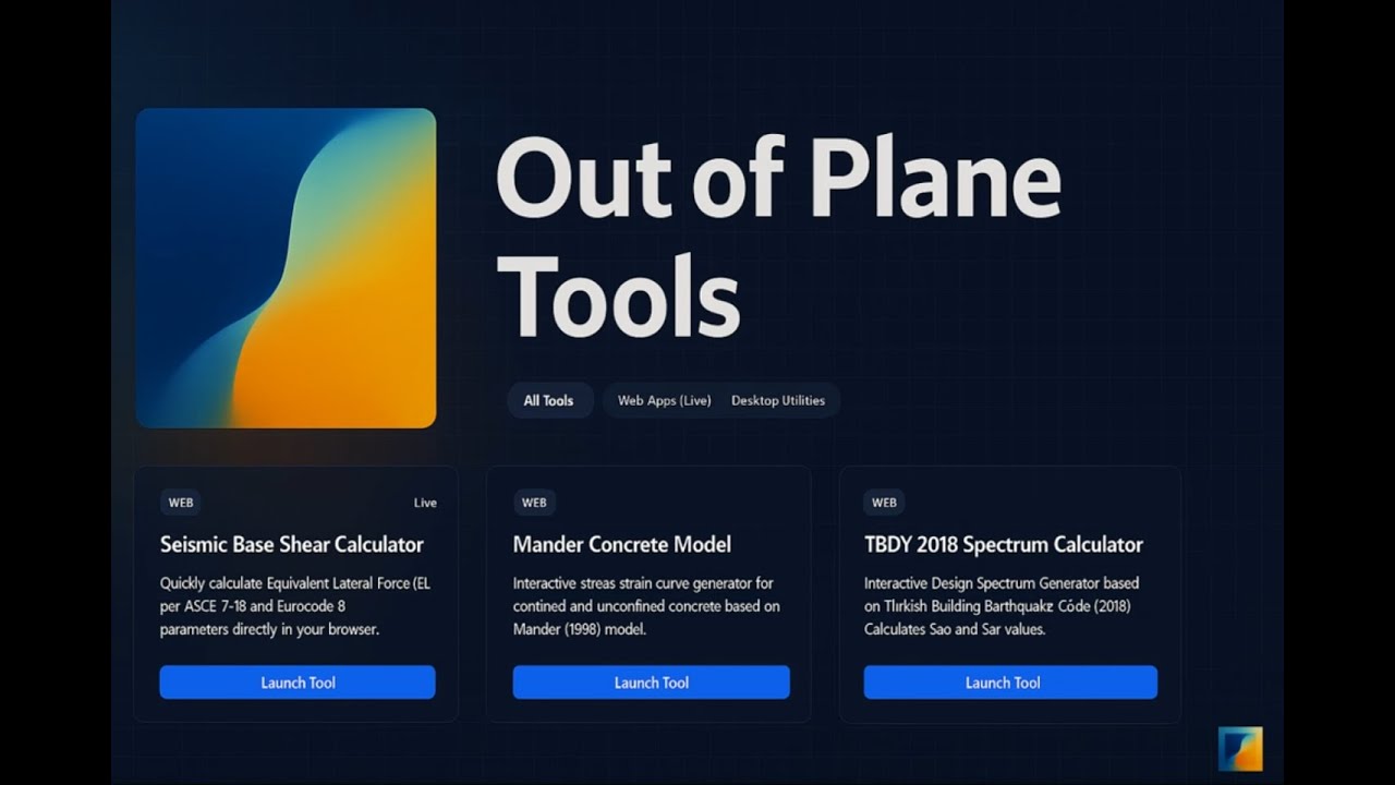 CSI ETABS API Tool Demo Version Features