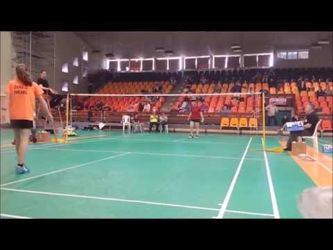 Israel Badminton National 2015 - WS Final - Dana Kugel vs Dana Danilenko