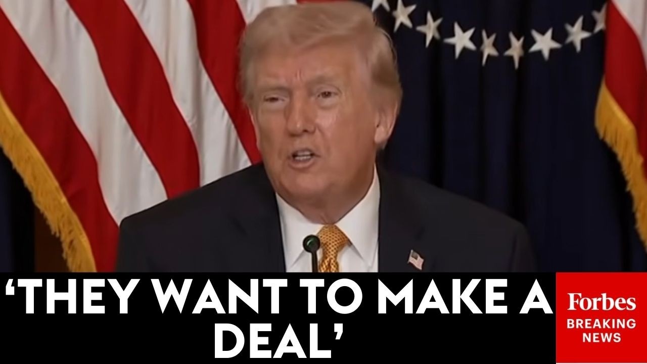 Video | 'They're Talking To Our People': Trump Says Iran Is Negotiating With U.S. To Stop Airstrikes