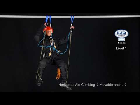 IRATA Level1 Horizontal Aid Climbing（ Movable anchor）