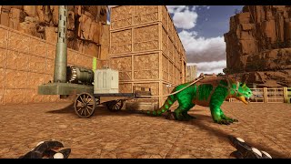 【ASA・公式PvE】DLCのプラットフォームカートが餌箱に肉などを自動供給できると聞いて試してみました【Steam版】