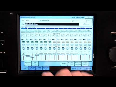 Korg Kronos Music Workstation Video Manual Part 3- Combination Mode