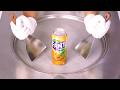 ASMR How To Make Golden Fanta Grape Ice Cream Rolls Satisfying Delicious No Talking