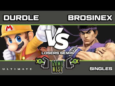 Game Nest Smash It Up: Durdle (Mario) vs Brosinex (Ryu) - Losers Semis