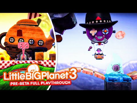 LittleBigPlanet 3 Pre Beta Full Playthrough | PS3